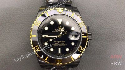 High Quality Replica Rolex Submariner Date "Root Beer" Black 316 stainless steel strap Black Face Dial Black Bezel Men Watch 40*12mm